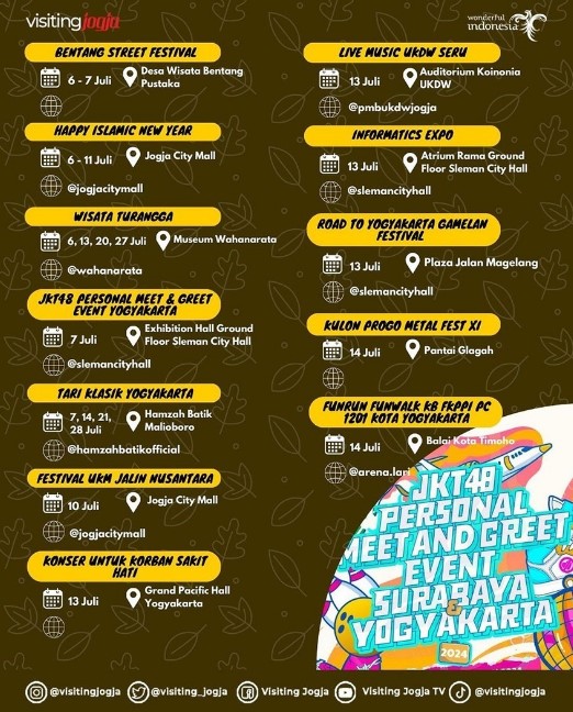 Event di Jogja Bulan Juli 2024
