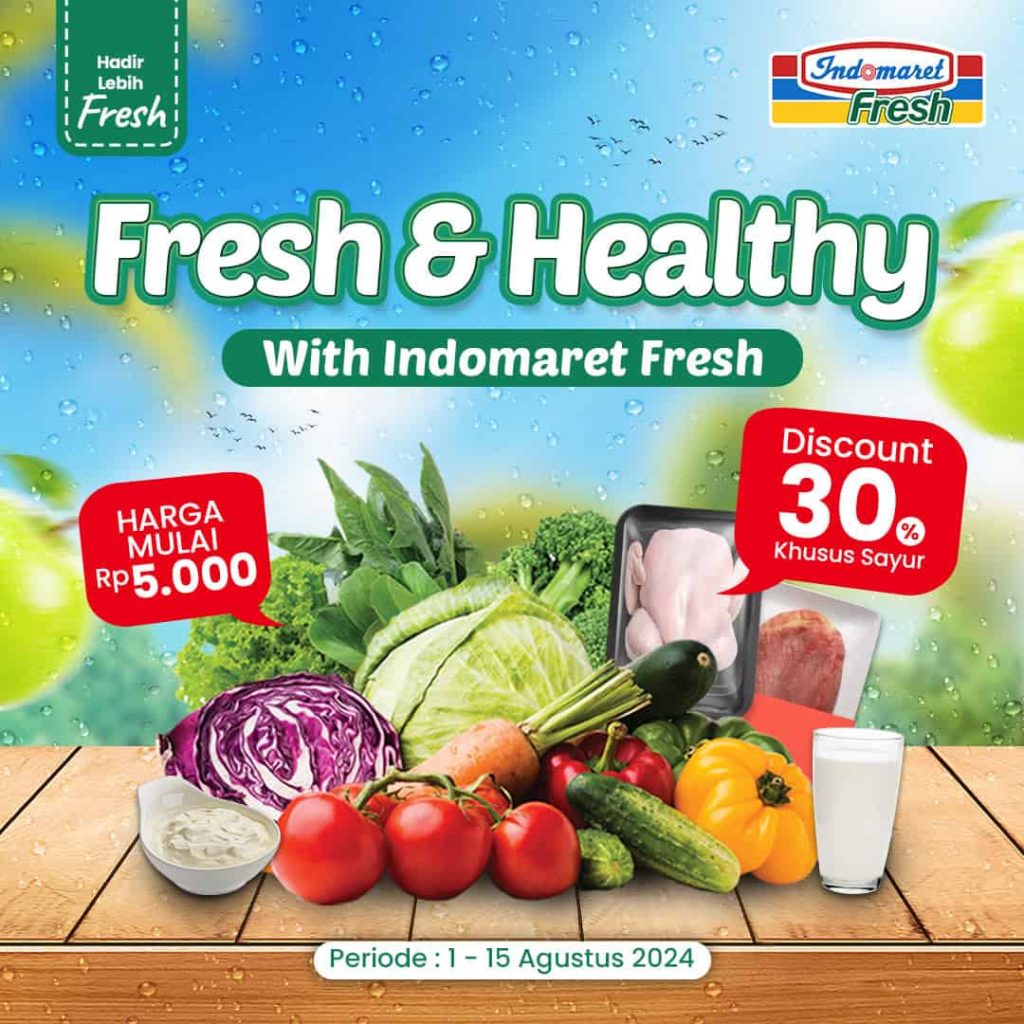 Promo Indomaret Jogja Hari Ini, Potongan Harga untuk Makanan Segar dan Sayuran: Harga Mulai 5 Ribu