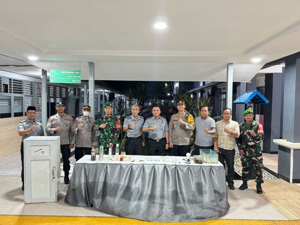 Lapas Makassar Gelar Sidak Gabungan Bersama TNI-Polri
