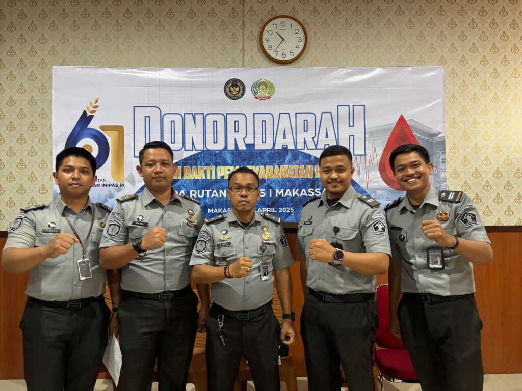 Semarakkan HBP, Lapas Makassar Lakukan Donor Darah