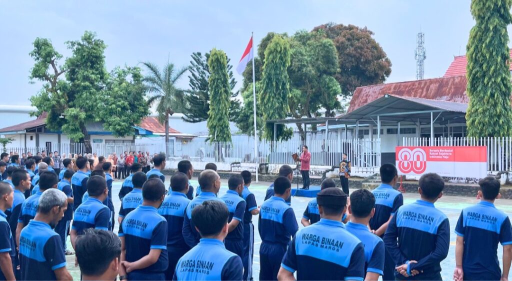 Lapas Kelas IIB Maros Gelar Upacara Peringatan HUT ke-80 RI dengan Khidmat