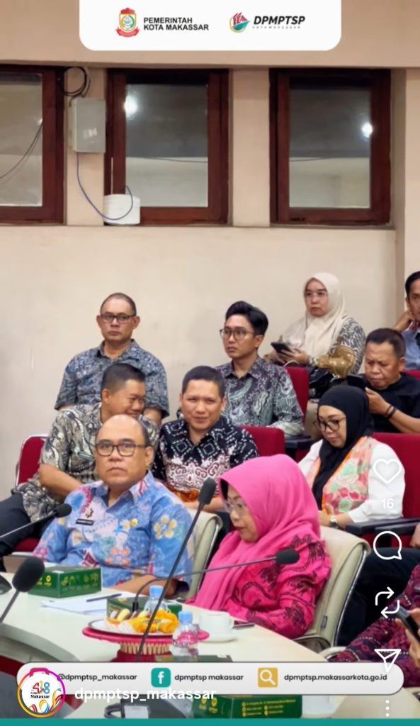 Kepala DPMPTSP Kota Makassar hadiri Rapat Koordinasi Perizinan Perumahan dan Penyerahan Prasarana, Sarana, dan Utilitas