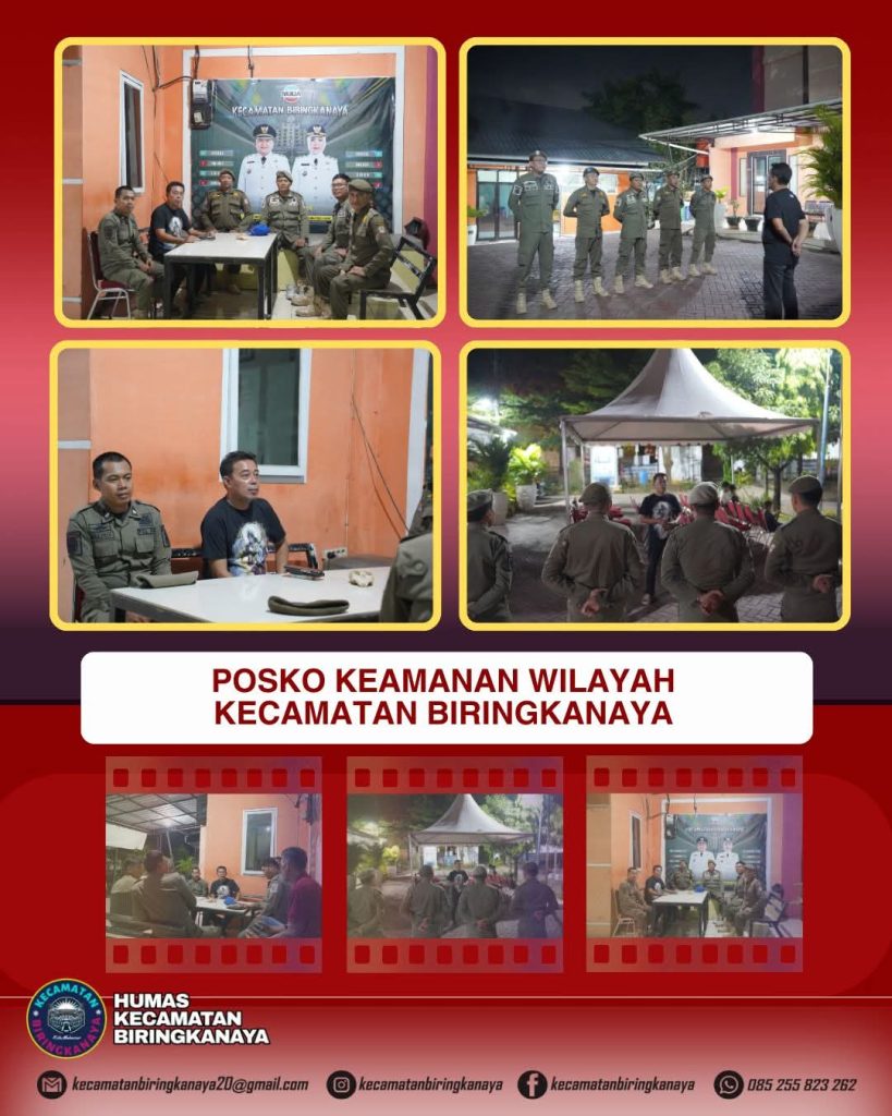 Camat Biringkanaya Pantau Posko Keamanan untuk Pastikan Kondusifitas Wilayah