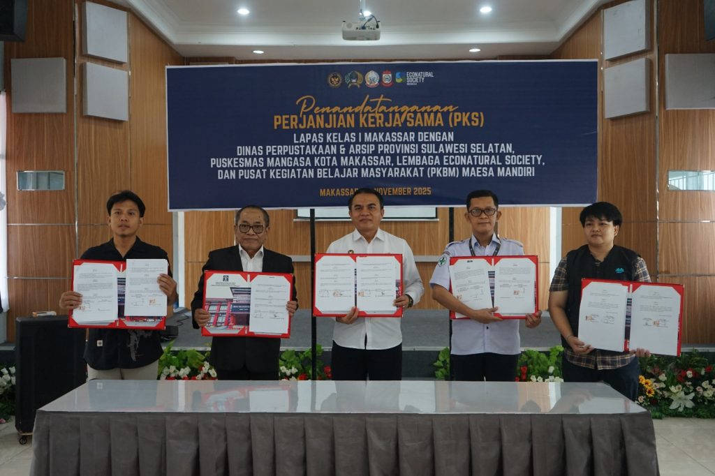 Lapas Kelas I Makassar Jalin Empat Kerja Sama Strategis untuk Perkuat Pembinaan Warga Binaan