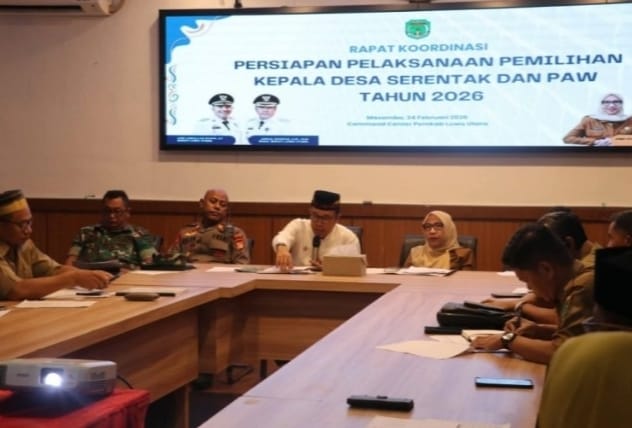Wabup Luwu Utara Buka Rakor Inventarisasi Pilkades Serentak dan PAW Tahun 2026