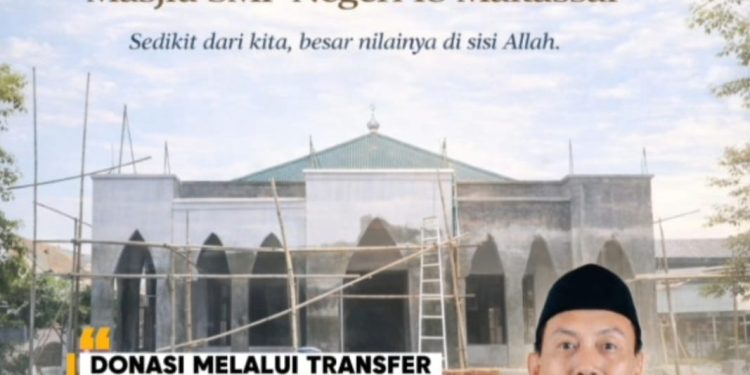 Pembangunan Mushallah Nurul Ilmi SMPN 18 Makassar Hampir Rampung, Masuki Tahap Finishing