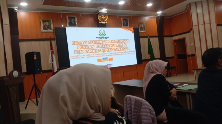 Disdikbud Luwu Utara Gandeng Kejari Kawal Program Prioritas Nasional