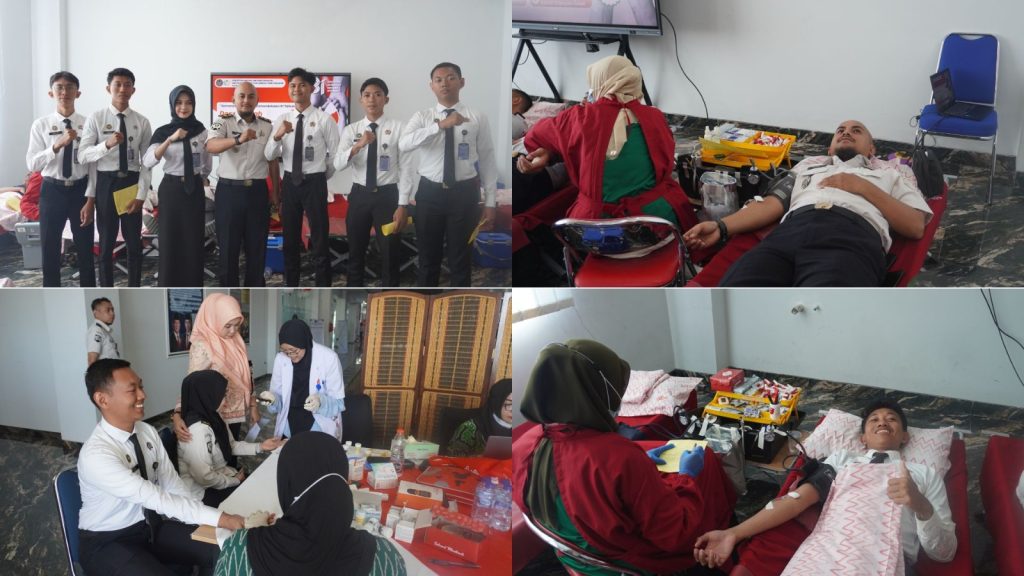 Lapas Maros Ikuti Donor Darah dan Pemeriksaan Kesehatan Gratis Sambut HUT ke-81 Kemerdekaan RI