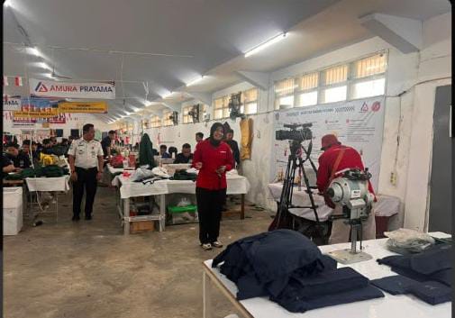 Karya Warga Binaan Lapas Makassar Tembus Sorotan Media Nasional, Produksi Umbul-Umbul Merah Putih Semarakkan HUT ke-81 RI