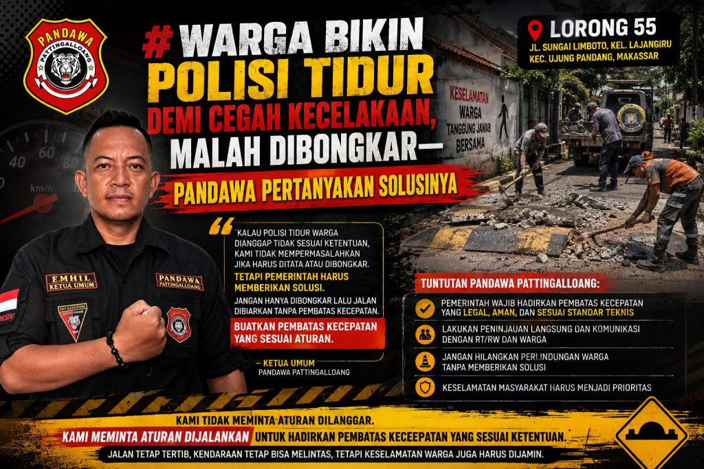 Khwatir Keselamatan Warga, Pandawa Minta Sekda Evaluasi Kebijakan Lurah Lajangiru