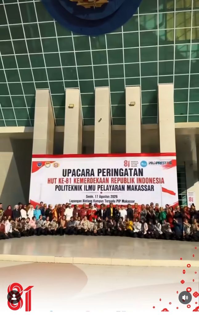 PIP Makassar Gelar Upacara HUT ke-81 Kemerdekaan RI, Teguhkan Semangat Pengabdian untuk Bangsa