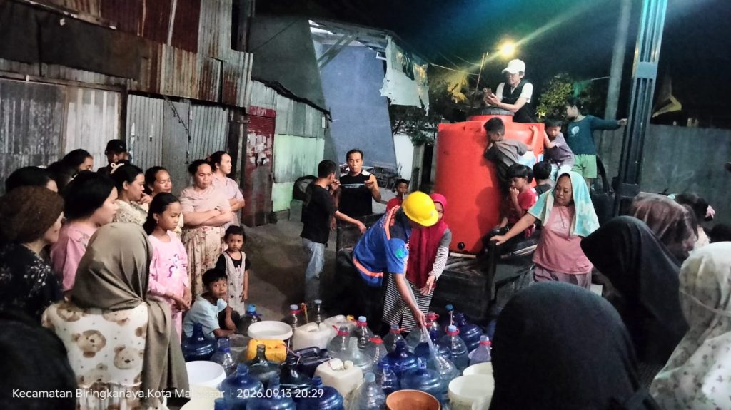 Pemkot Makassar Respons Kekeringan, Air Bersih dari PDAM Disalurkan Menjangkau ke 9 Kecamatan