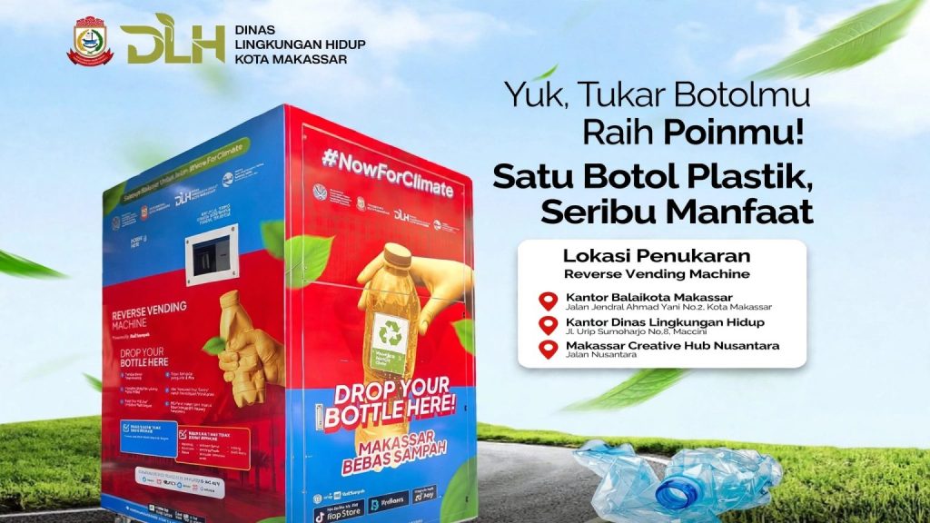 Botol Plastik Tak Lagi Berakhir di Tong Sampah, DLH Makassar Siapkan Skema Tukar Poin