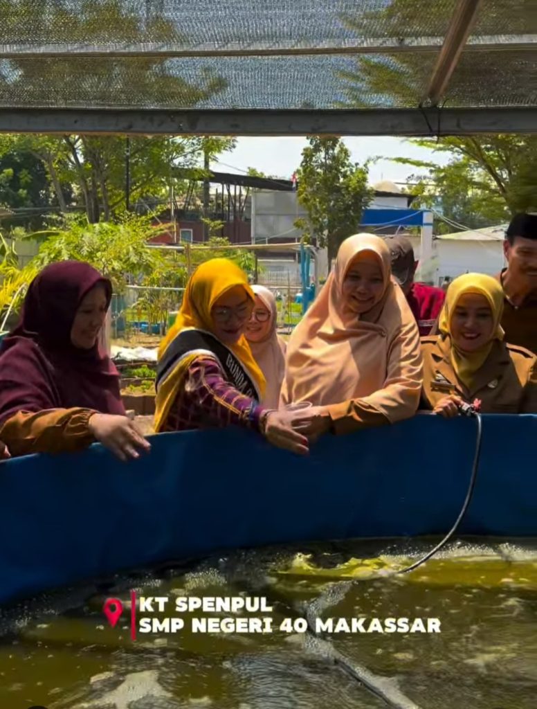 Dinas Perikanan dan Pertanian Makassar Dorong Urban Farming Terintegrasi di SMPN 40